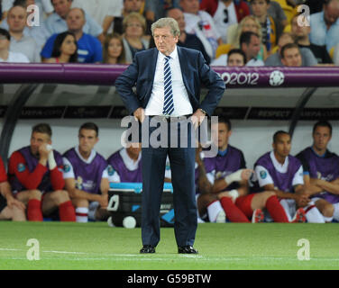Soccer - UEFA Euro 2012 - Quarter Final - England v Italy - Olympic Stadium. England's manager Roy Hodgson Stock Photo