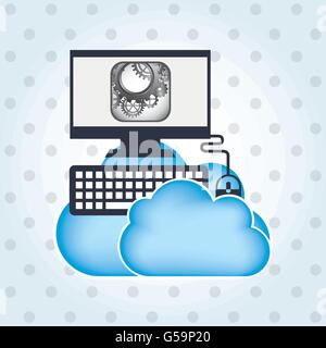 application service design Stock Vector
