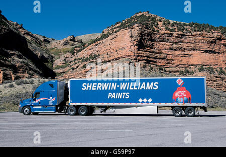 Sherwin-Williams Paints truck in Utah Stock Photo