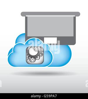 application service design Stock Vector