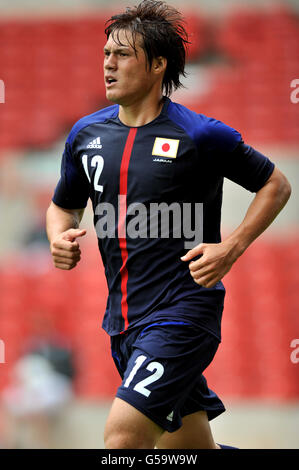 Soccer - Under 23 International Friendly - Japan v Belarus - City Ground. Gotoku Sakai, Japan Stock Photo
