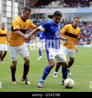 Soccer - Pre Season Friendly - Motherwell v Everton - Fir Park Stadium Stock Photo