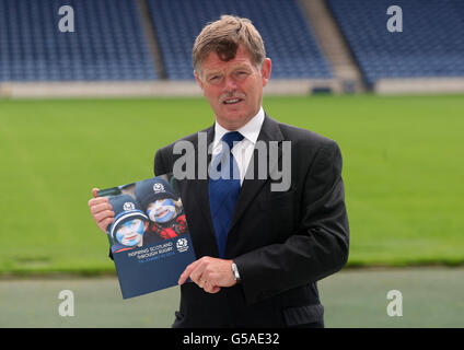 Scottish Rugby Union's New President Alan Lawson during the Scottish Rugby Union AGM at the Murrayfield, Edinburgh. Stock Photo