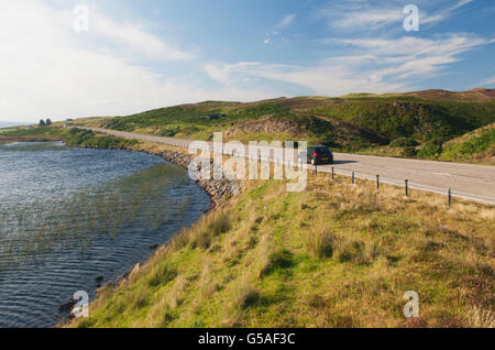 Scenic road near Bettyhill, north Sutherland, Scotland - this road is part of the North Coast 500 Route. Stock Photo
