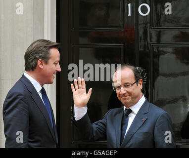 Francois Hollande visit to the UK Stock Photo