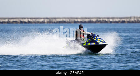 Olympics - Sailing Practice - Weymouth Stock Photo