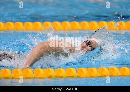 France's Camille Muffat during her Women's 400m Freestyle Final Stock Photo