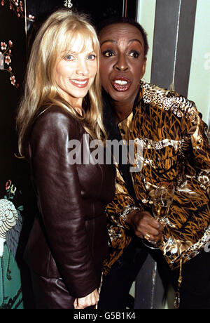 Singer Lynsey de Paul (left) attending The Lady Taverners Spring into Spring Fashion Show, at The Dorchester Hotel, in London. Stock Photo