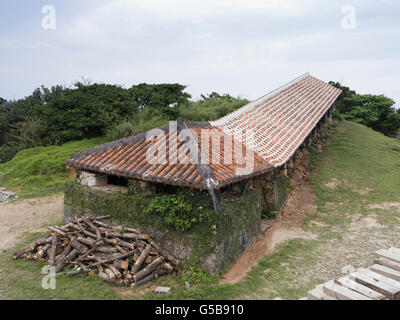 Nobirigama ( climbing kiln ) at Yachimun no Sato ( Pottery / Artists Village ) in Yomitan, Okinawa, Japan Stock Photo