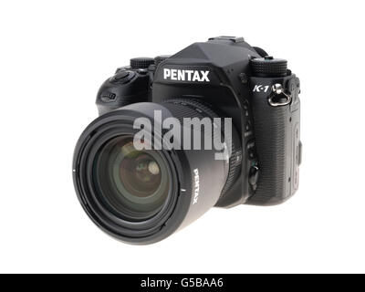 Pentax K-1 DSLR full frame digital single lens reflex camera released 2016 Stock Photo