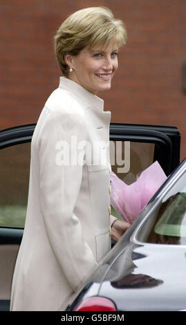 The Countess of Wessex, leaves the Disability Initiative Resource Centre in Camberley. It is her first public engagement since allegations emerged that Sophie had been caught on camera, in a newspaper 'sting', slighting senior Royals and leading politicians. * What would have been a relatively low-key visit became a media frenzy as the Royal couple arrived from their nearby home at Bagshot Park in Surrey. Stock Photo