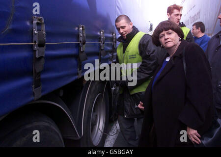 Asylum Seekers Widdecombe Calais Stock Photo