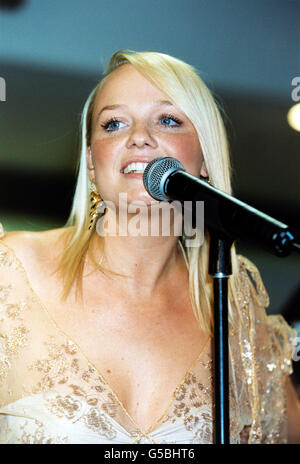 Spice Girl Emma Bunton making a personal appearance at HMV, Oxford Circus in London to promote her new album, A Girl Like Me. Stock Photo