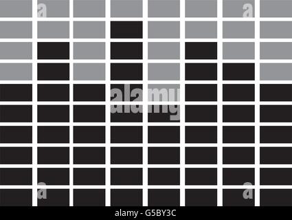 black and grey squares scale,vector graphic Stock Vector