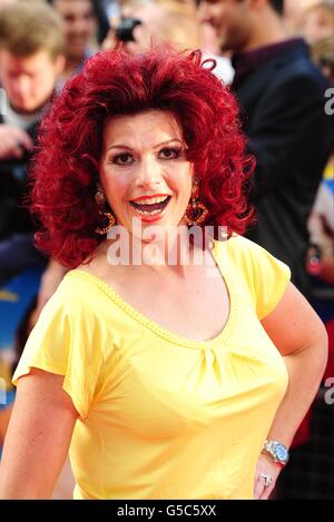 Cleo Rocos arriving for the premiere of the film Noah held at the Odeon ...