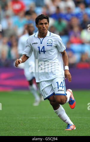 London Olympic Games - Day 5. Honduras' Andy Najar during the Group D match between Japan and Honduras at the City of Coventry Stadium. Stock Photo
