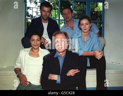 Amita Dhiri, Rupert Graves, Bill Nighy, Andrew Lincoln and Louise Lombard at the gala performance and the UK premiere of 'Speak Truth to Power: Voices from Beyond the Dark', at the Playhouse Theatre, London. Stock Photo