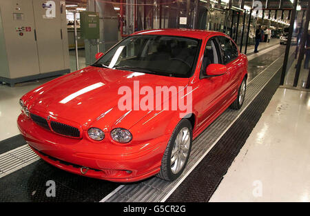 Jaguar X-type Halewood Stock Photo