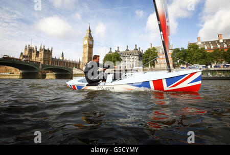 Sailing - Ben Ainslie Photo Call - River Thames Stock Photo
