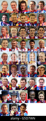 London Olympic Games - Day 16. For full caption see PA story OLYMPICS Winners Gold Stock Photo