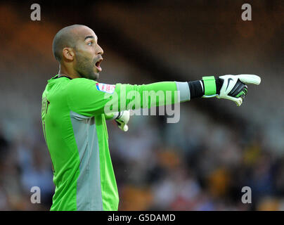 Soccer - Capital One Cup - First Round - Port Vale v Burnley - Vale Park. Burnley goalkeeper Lee Grant Stock Photo