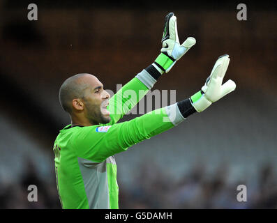 Soccer - Capital One Cup - First Round - Port Vale v Burnley - Vale Park. Burnley goalkeeper Lee Grant Stock Photo