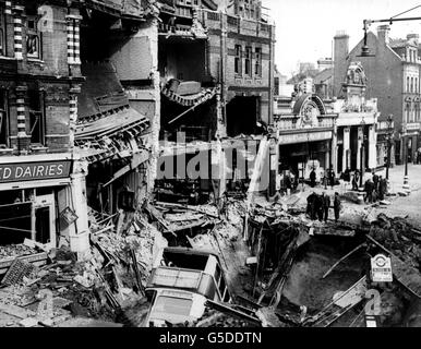 THE LONDON BLITZ BUS BOMB CRATER WW2 1940’s Nazi Air Raid Bomb Damage ...