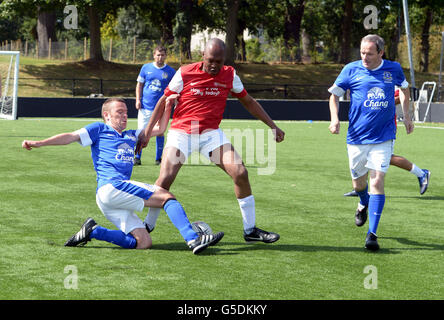 General action from the Fulham Foundation event which helps people get back into the community through sport Stock Photo