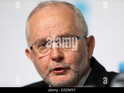 Paralympic Games - Training and preparations - Day Two. IPC President Sir Philip Craven during a press conference at the Main Press centre in the Olympic Park, Stratford. Stock Photo