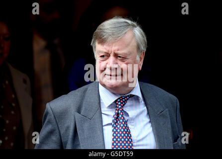 Minister Without Portfolio Ken Clarke leaves a cabinet meeting at Downing Street in London, after Prime Minister David Cameron hailed his new-look top team, insisting he had put the right people in place to kick start the flagging economy. Stock Photo