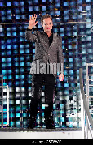 Julian Clary leaves the Celebrity Big Brother House as the winner