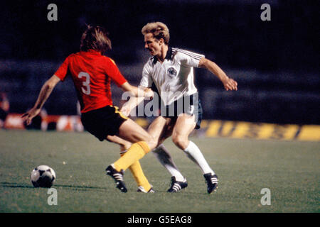 Soccer - European Championships 1980 - Final - West Germany v Belgium Stock Photo