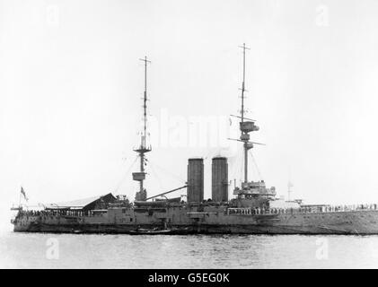 Hms Albion, British Battleship, Ww1 Stock Photo - Alamy