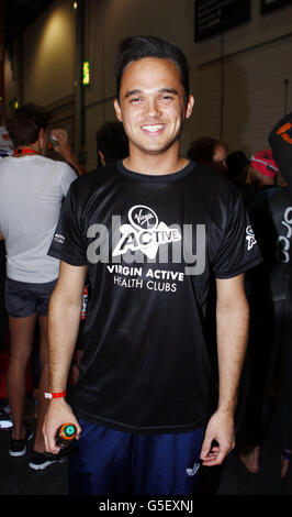 Gareth Gates at the Virgin Active London Triathlon at the Excel Conference Centre, London. Stock Photo
