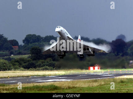 Modified Concorde Shannon Airport Stock Photo