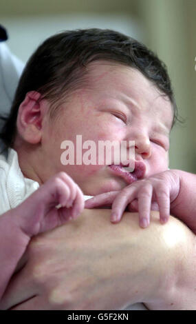 Abandoned newborn baby girl who has been named Angela, at Derby City Hospital. The baby, who was only a couple of hours old, was wrapped in a blanket and placed in a bag. Police said the girl was discovered by a member of the public. * ... in Pelham Avenue, Ilkeston, Derbyshire, at around 7pm yesterday. A police spokesman said they were concerned for the welfare of the mother and appealed for her to contact police. Stock Photo