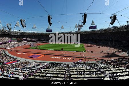 London Paralympic Games, Day 9. General view across the Olympic Stadium, London. Stock Photo