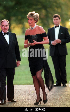 The Princess of Wales arrives at the Serpentine Gallery in London's Hyde Park to attend a gala dinner as its patron. Stock Photo