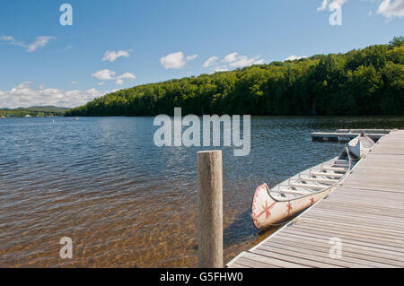 North America, Canada, Quèbec, Duchesnay Ecotourist Resort Stock Photo