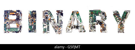 electronic words Stock Photo