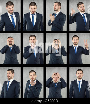 all emotions Stock Photo