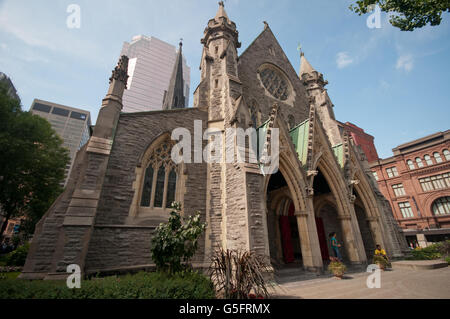 North America, Canada, Québec, Montréal, St. George's Anglican Church Stock Photo