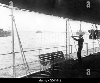 World War One - British Royal Navy - King George VI Stock Photo