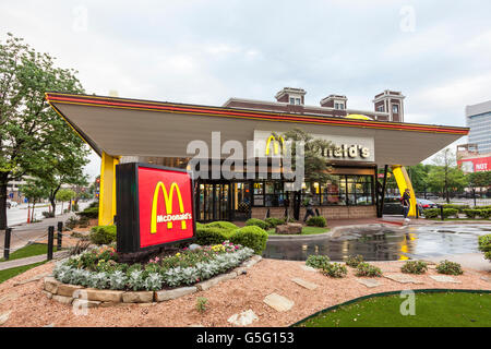 McDonald's Restaurant in Dallas, Texas Stock Photo