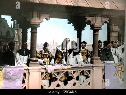 Aachener Heiligtumsfahrt 1930. Pilgrimage in Aachen in 1930. Europe ...