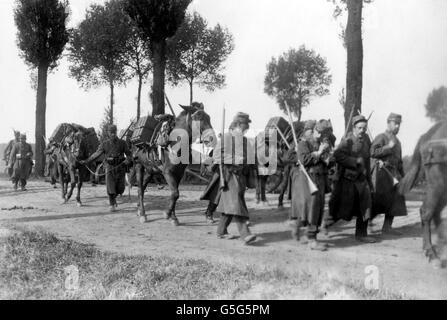 World War One - French marine corps - Douai - France Stock Photo