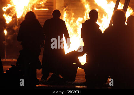 Clavary filming - Ireland Stock Photo