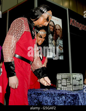 The first Klingon Wedding in the UK Stock Photo