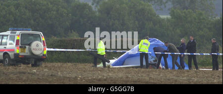 Glider crash Stock Photo