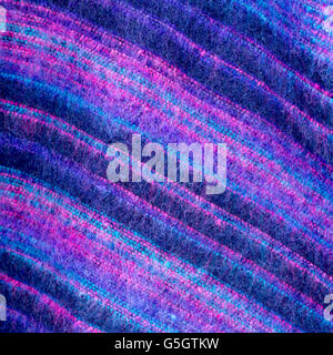 Blue, purple and pink fabric Stock Photo